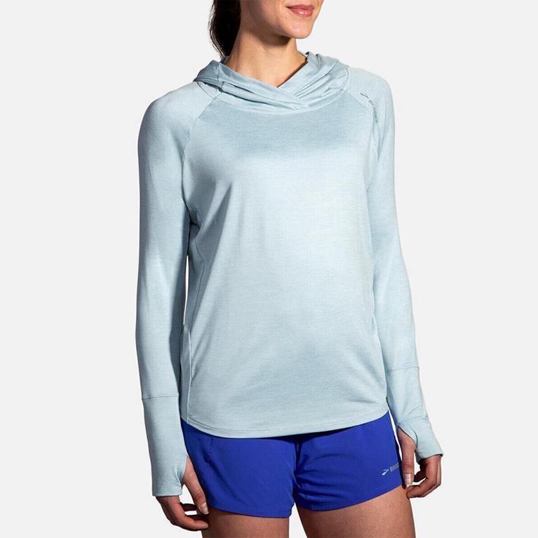 Brooks Dash Running Jackets - Women's - Blue (50962-TGUW)